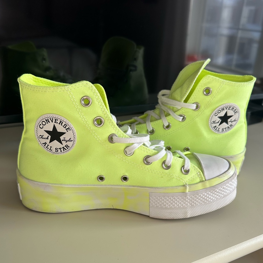 Converse Chuck Taylor All Star High Top Platform - Bright Lime 🍋‍🟩